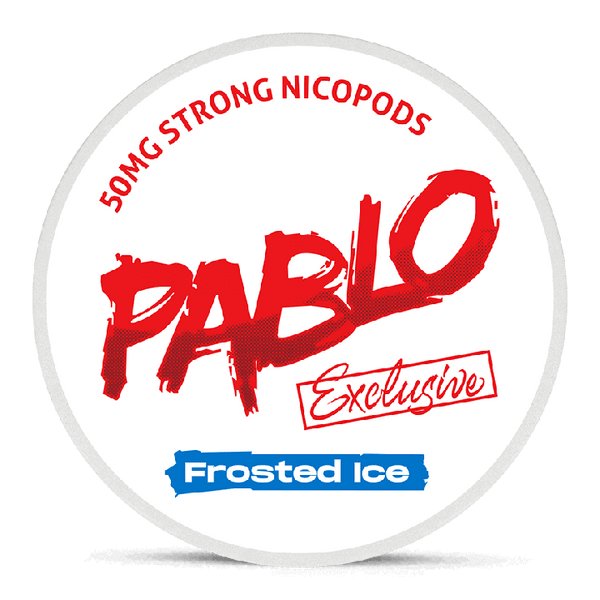 Can of Pablo Exclusive Frosted Ice nicotine pouches