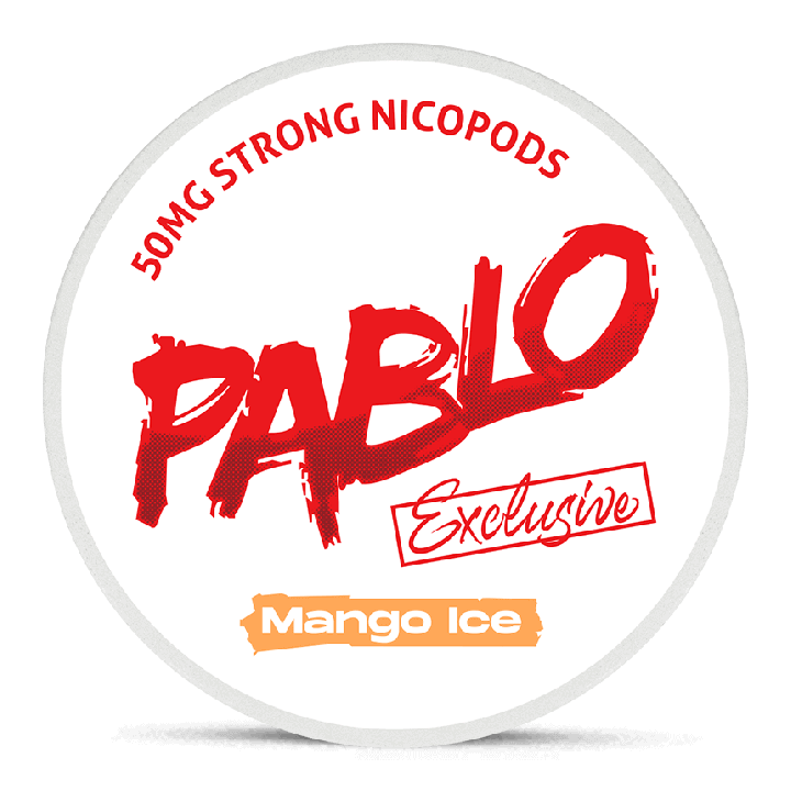 Pablo Exclusive Mango Ice nicotine pouch can