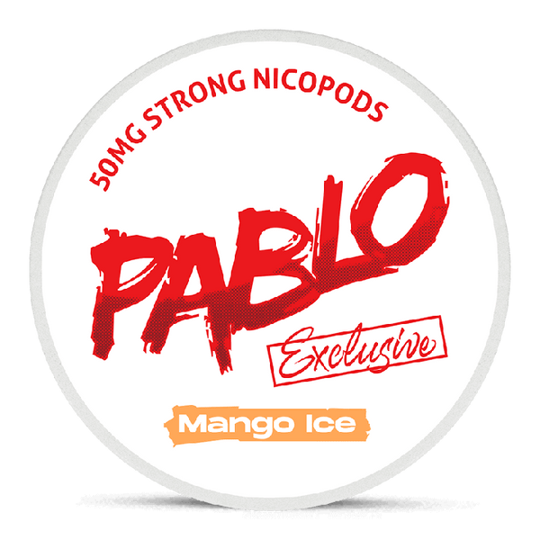Pablo Exclusive Mango Ice nicotine pouch can
