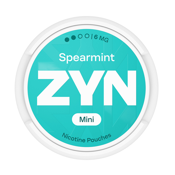 Can of ZYN Spearmint Mini nicotine pouches
