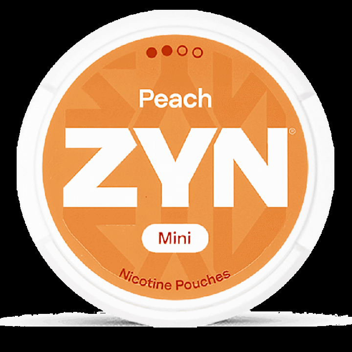 ZYN Peach Mini nicotine pouch can