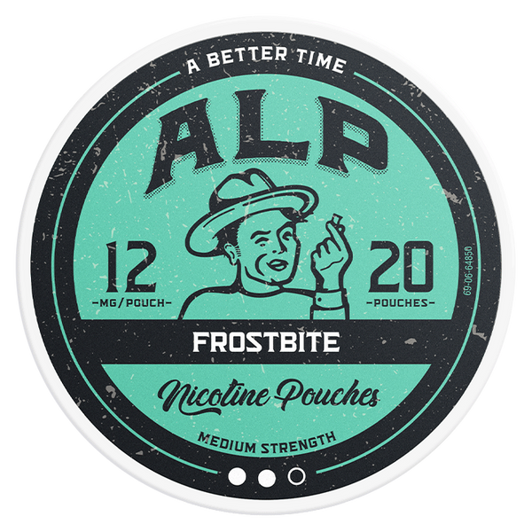 Can of ALP Frostbite 12mg nicotine pouches