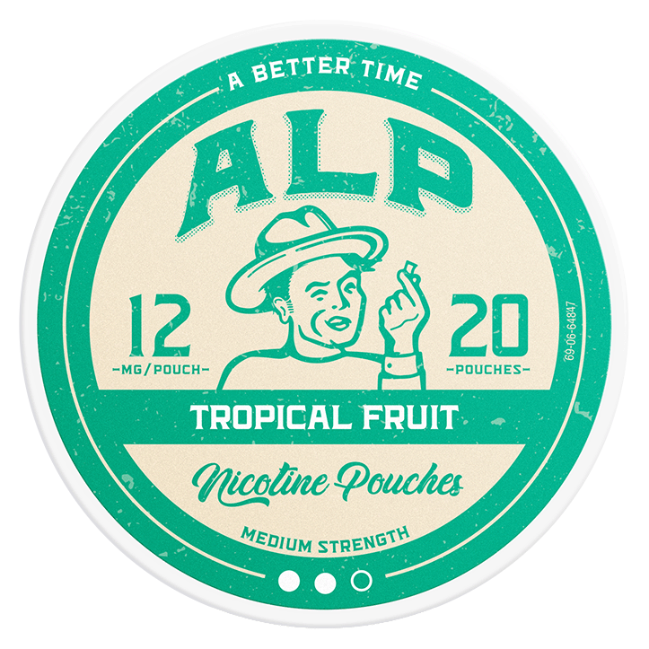 Can of ALP Tropical Fruit 12mg nicotine pouches