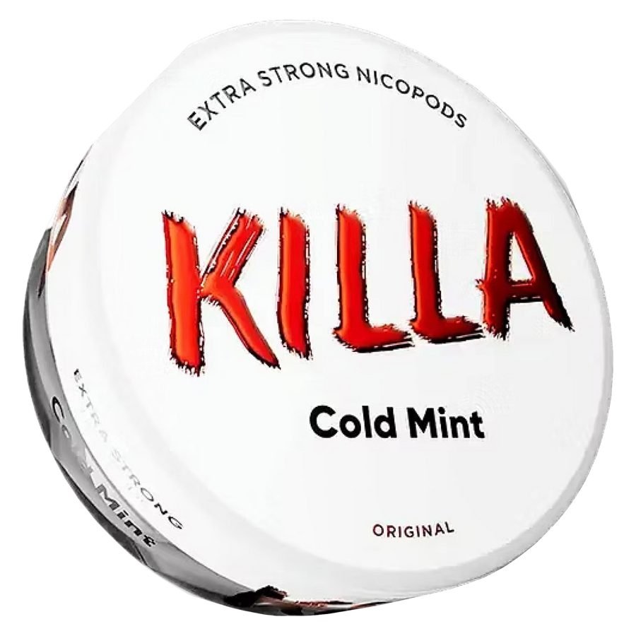 Can of Killa Cold Mint nicotine pouches