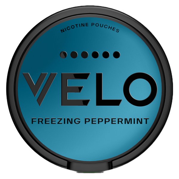 Can of VELO Freezing Peppermint nicotine pouches