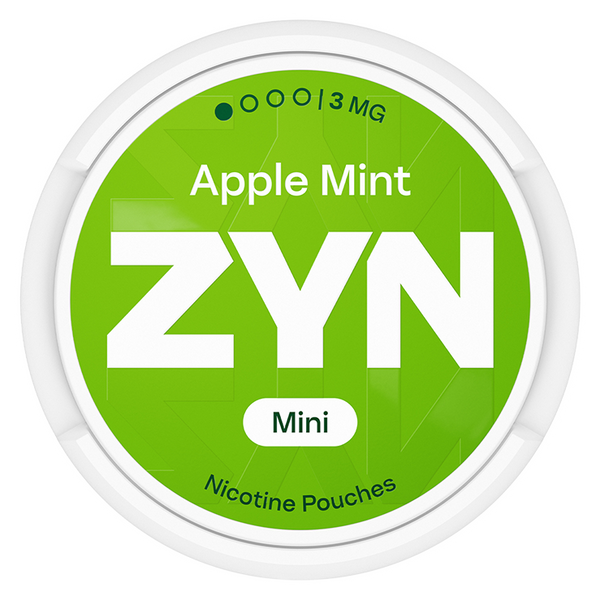 Can of ZYN Apple Mint Mini 3mg nicotine pouches