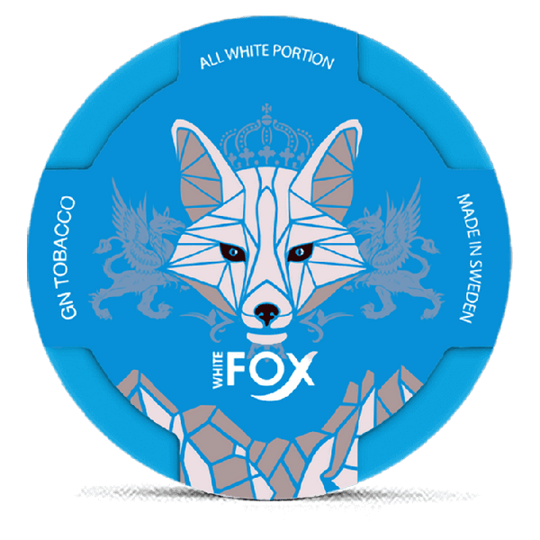 Can of White Fox Original nicotine pouches