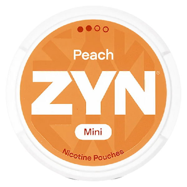 ZYN Peach Mini nicotine pouch can