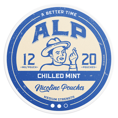 Can of ALP Chilled Mint 12mg nicotine pouches