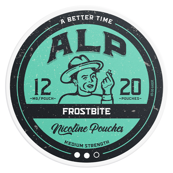 Can of ALP Frostbite 12mg nicotine pouches