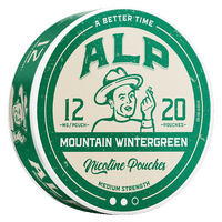 ALP Mountain Wintergreen 12mg can, angled view