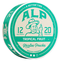 ALP Tropical Fruit 12mg can, angled view