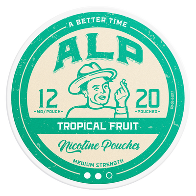 Can of ALP Tropical Fruit 12mg nicotine pouches