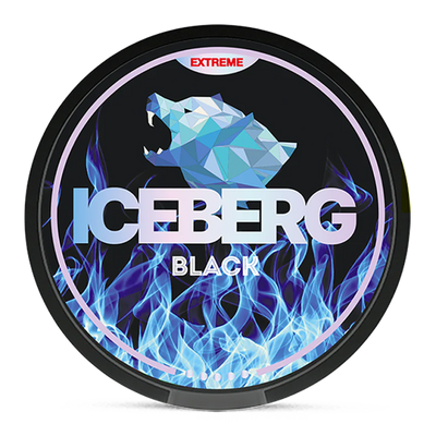 Can of Iceberg Black nicotine pouches