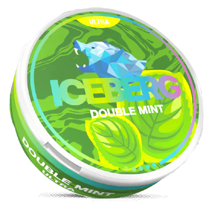 Can of Iceberg Double Mint nicotine pouches