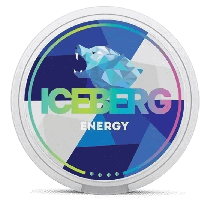 Can of Iceberg Energy nicotine pouches