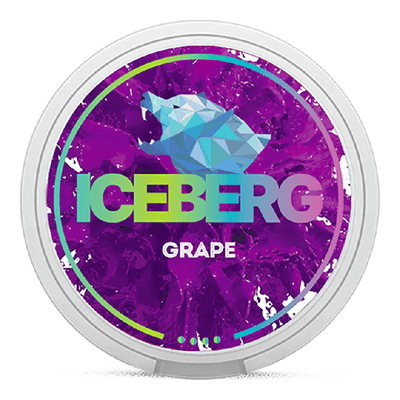 Can of Iceberg Grape Gum nicotine pouches