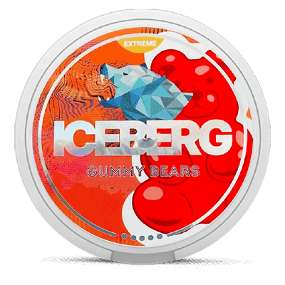Can of Iceberg Gummy Bears nicotine pouches