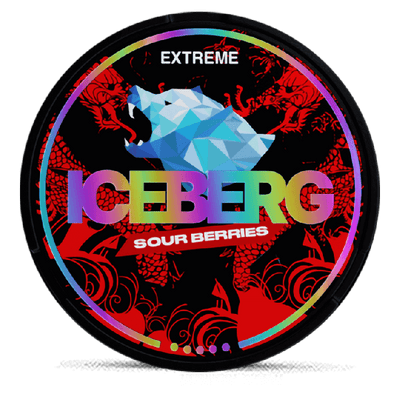 Can of Iceberg Sour Berries nicotine pouches