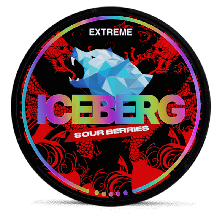 Can of Iceberg Sour Berries nicotine pouches