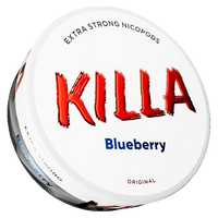 Killa Blueberry can, angled view
