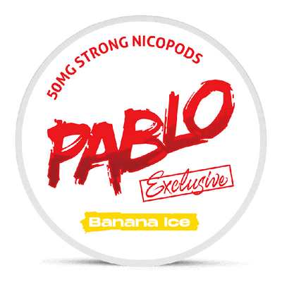 Can of Pablo Exclusive Banana Ice nicotine pouches