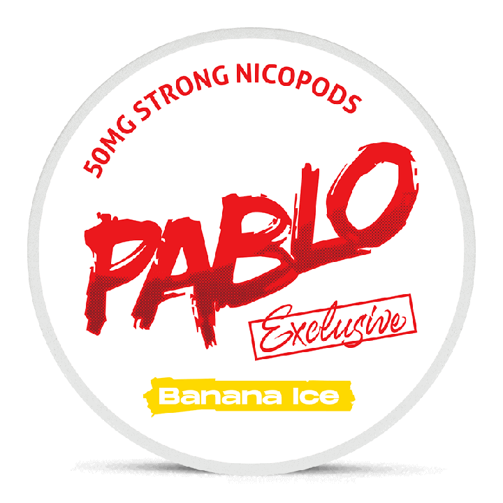 Can of Pablo Exclusive Banana Ice nicotine pouches