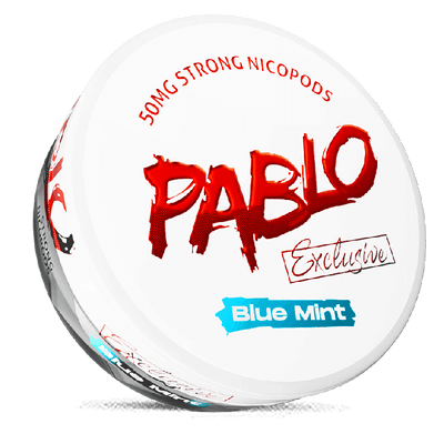 Can of Pablo Exclusive Blue Mint nicotine pouches