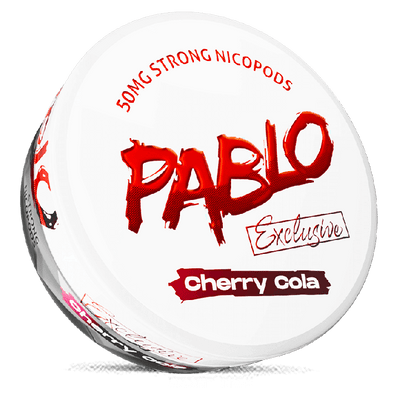 Can of Pablo Exclusive Cherry Cola nicotine pouches