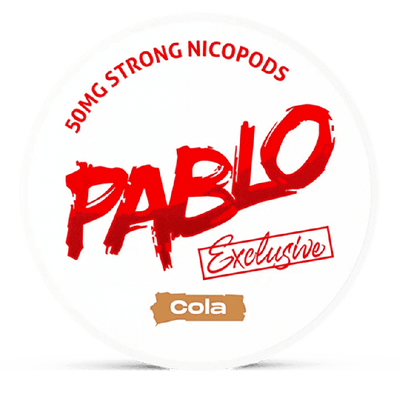 Can of Pablo Exclusive Cola nicotine pouches