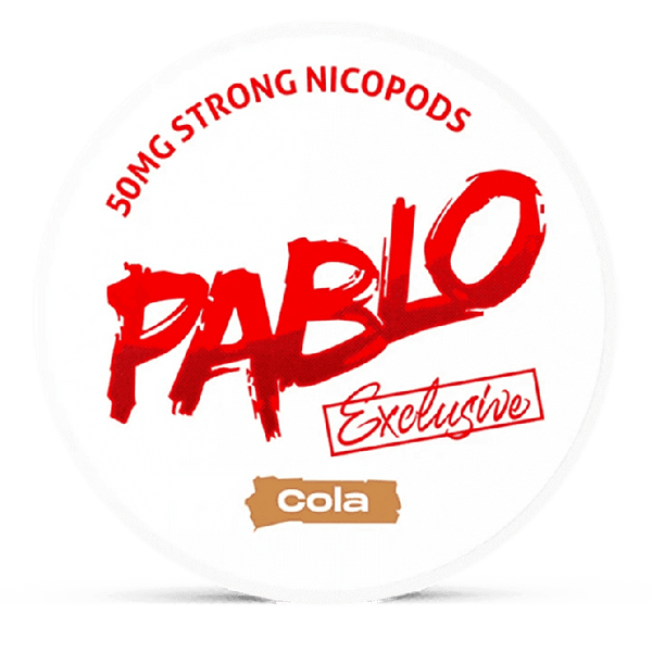 Can of Pablo Exclusive Cola nicotine pouches