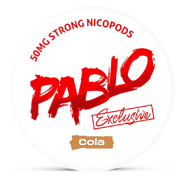 Can of Pablo Exclusive Cola nicotine pouches