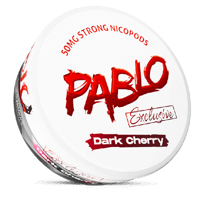 Can of Pablo Exclusive Dark Cherry nicotine pouches