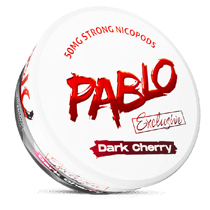 Can of Pablo Exclusive Dark Cherry nicotine pouches