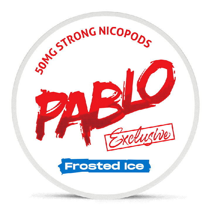 Can of Pablo Exclusive Frosted Ice nicotine pouches