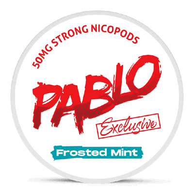 Can of Pablo Exclusive Frosted Mint nicotine pouches