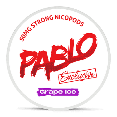 Can of Pablo Exclusive Grape Ice nicotine pouches