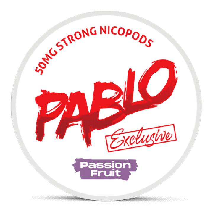 Can of Pablo Exclusive Passion Fruit nicotine pouches