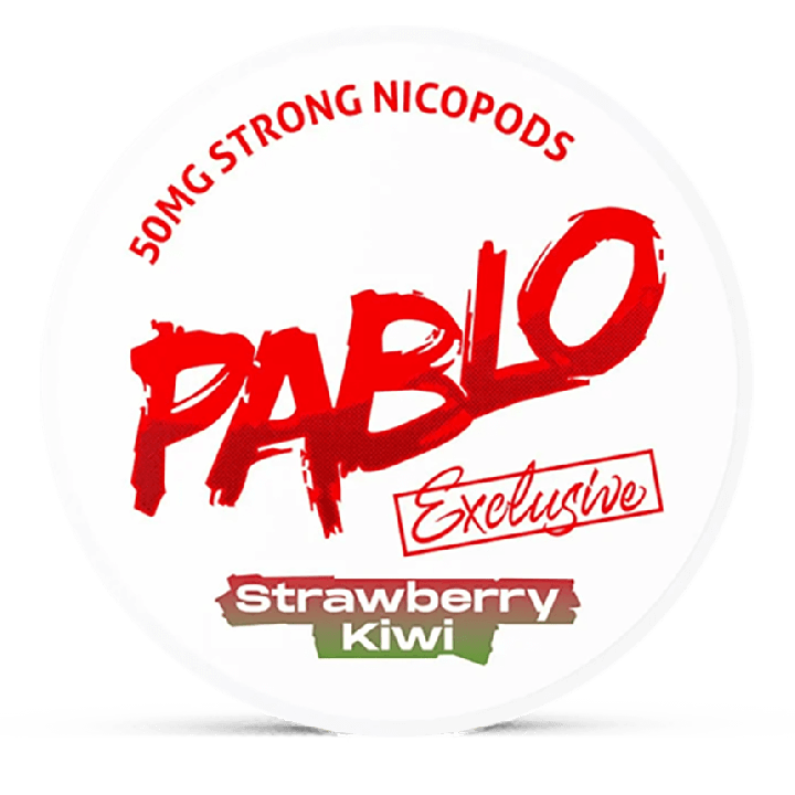 Can of Pablo Exclusive Strawberry Kiwi nicotine pouches