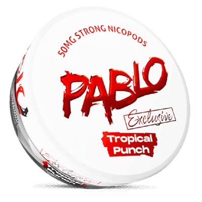 Can of Pablo Exclusive Tropical Punch nicotine pouches