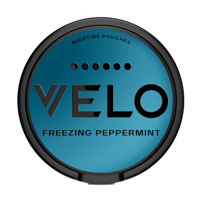Can of VELO Freezing Peppermint nicotine pouches (UK)