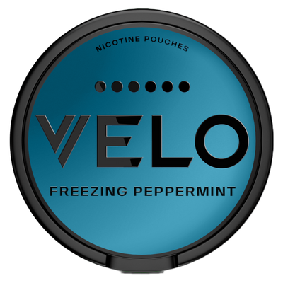 Can of VELO Freezing Peppermint nicotine pouches