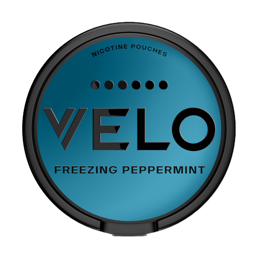 Can of VELO Freezing Peppermint nicotine pouches (UK)