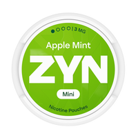 Can of ZYN Apple Mint Mini nicotine pouches (UK)