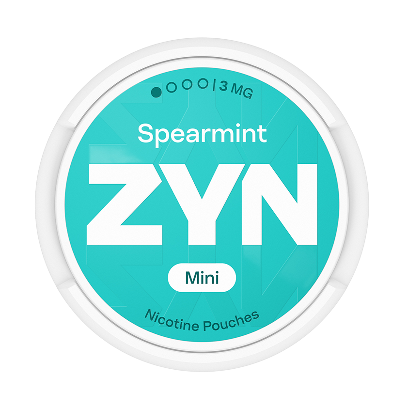 Can of ZYN Spearmint Mini 3mg nicotine pouches