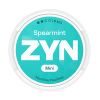 Can of ZYN Spearmint Mini nicotine pouches (UK)