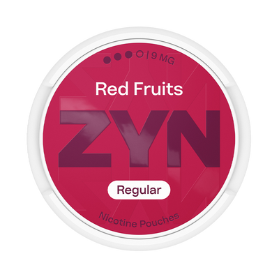 Can of ZYN Red Fruits 9mg nicotine pouches (UK)