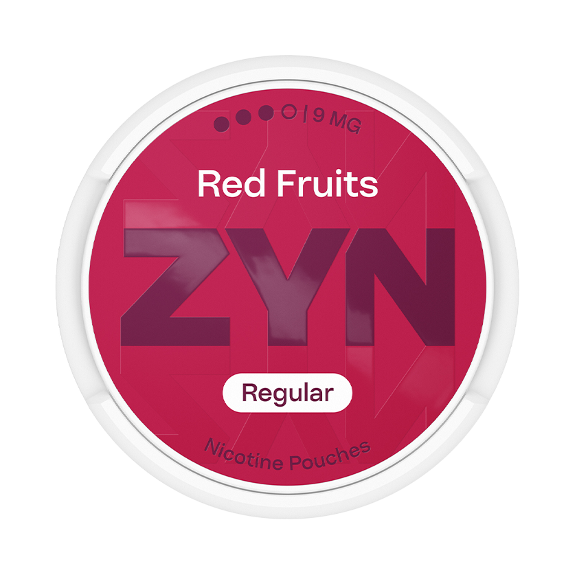 Can of ZYN Red Fruits 9mg nicotine pouches (UK)