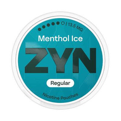 Can of ZYN Menthol Ice 13.5mg nicotine pouches (UK)