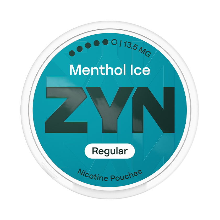 Can of ZYN Menthol Ice 13.5mg nicotine pouches (UK)